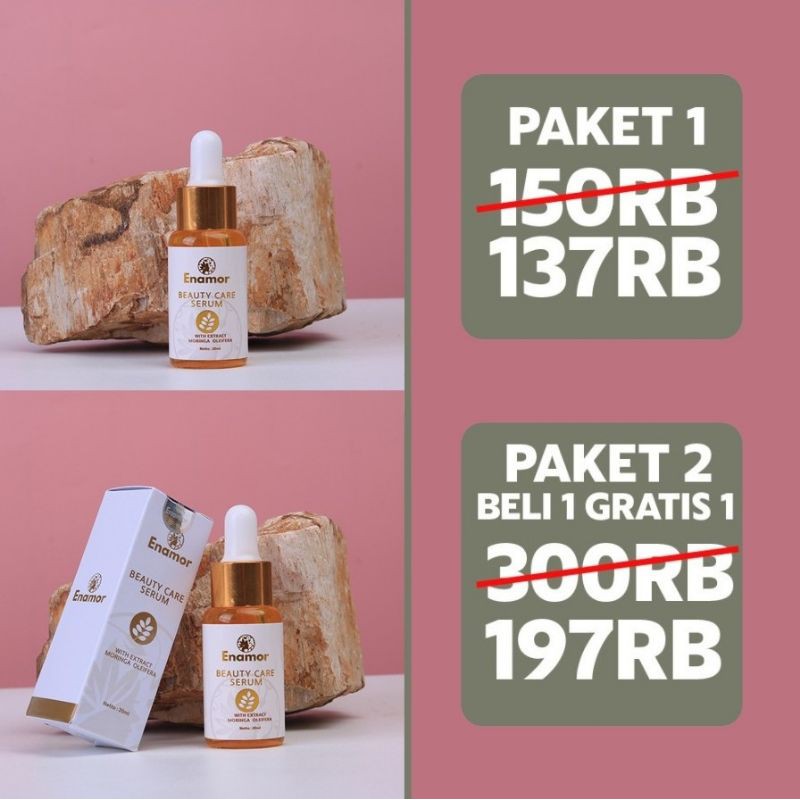 SERUM ENAMOR BEAUTYCARE ORIGINAL BPOM MENCERAHKAN MENGHILANGKAN FLEK HITAM DI WAJAH AUTO GLOWING