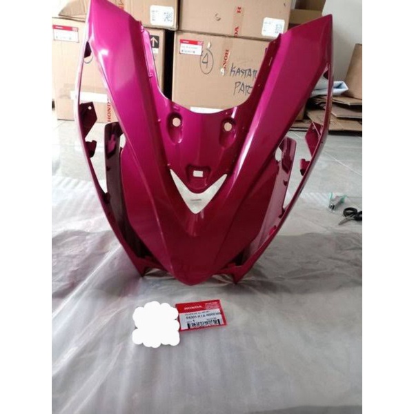 Cover tameng tebeng lampu depan beat esp K1A magenta 64301K1AN00EMM original