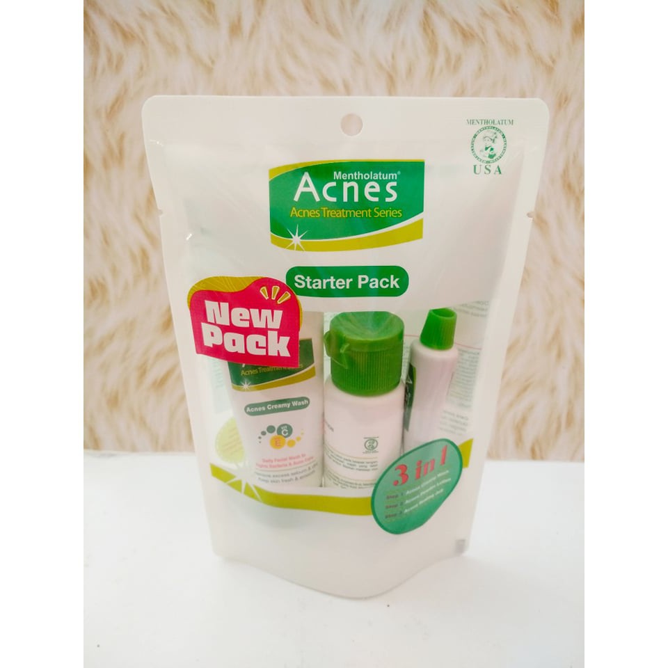 ACNES Starter PaAcnes Starter Pack (Creamy Wash + Powder Lotion + Sealing Jell)