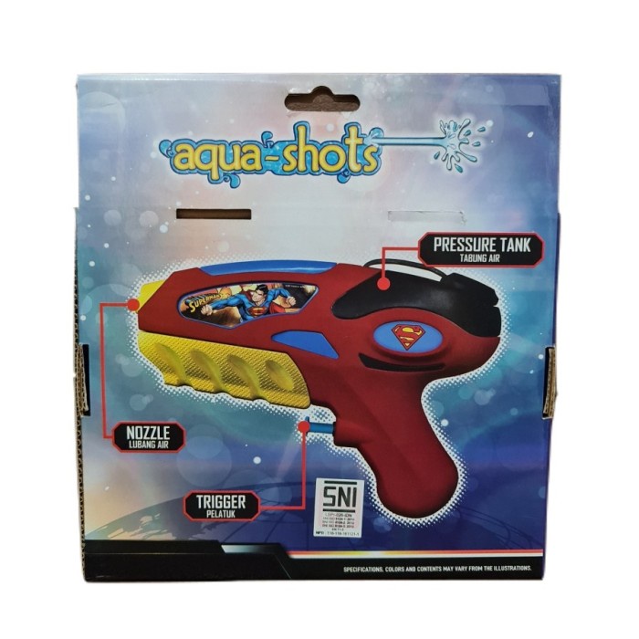 Emco Aqua Shots Kyrpton Pistol Air Superman - Mainan Tembakan Air Gun