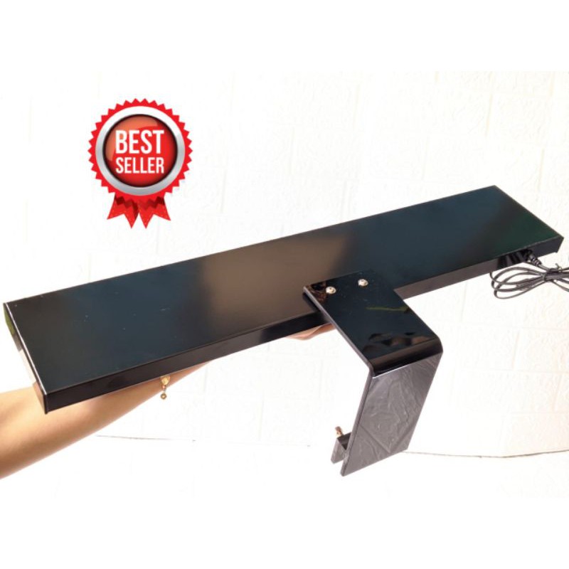 PH led custom lampu jepit kaca / 45 - 50cm / 24w / lampu led akuarium aquascape