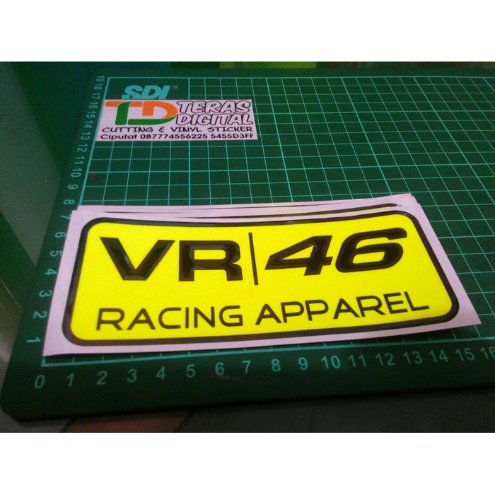 Sticker Cutting VR 46 Racing Apparel Valentino Rossi