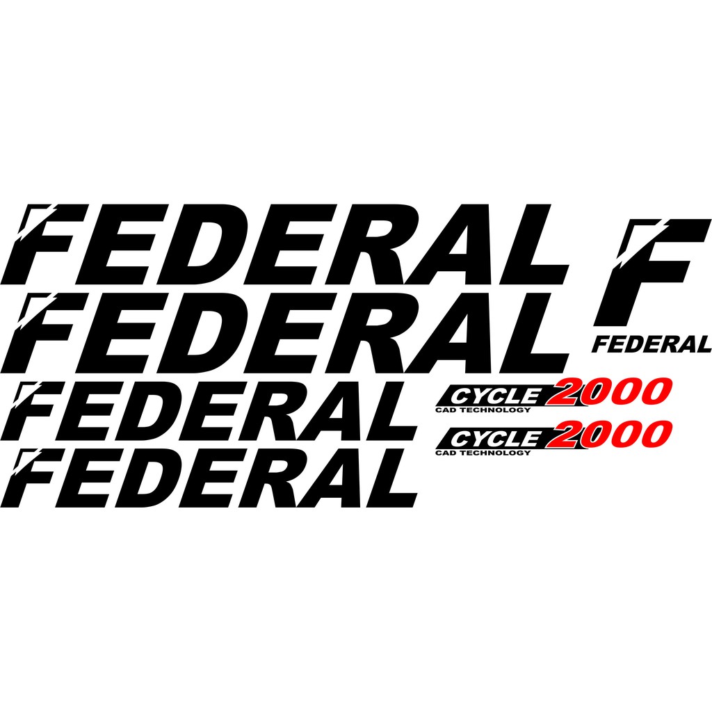 Cutting Sticker Sepeda Federal