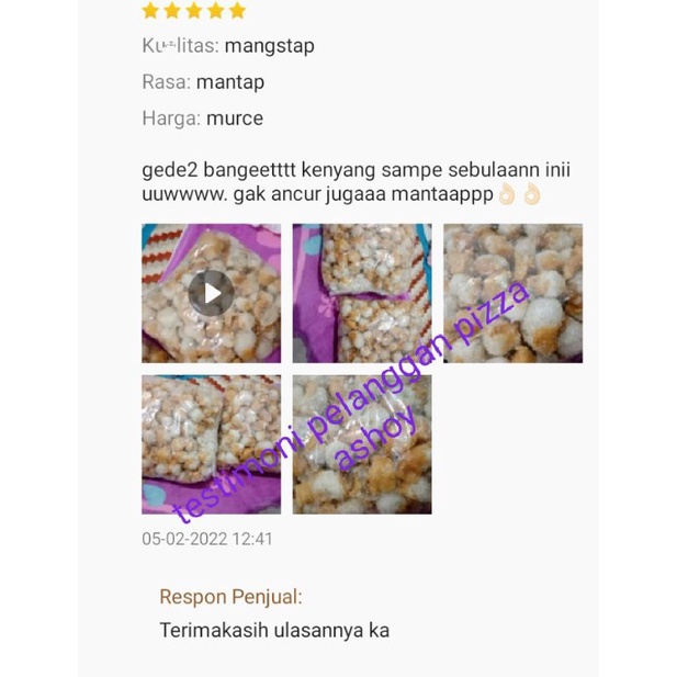 

Ay00! SIOMAY KERING MINI 1KG tanpa dus