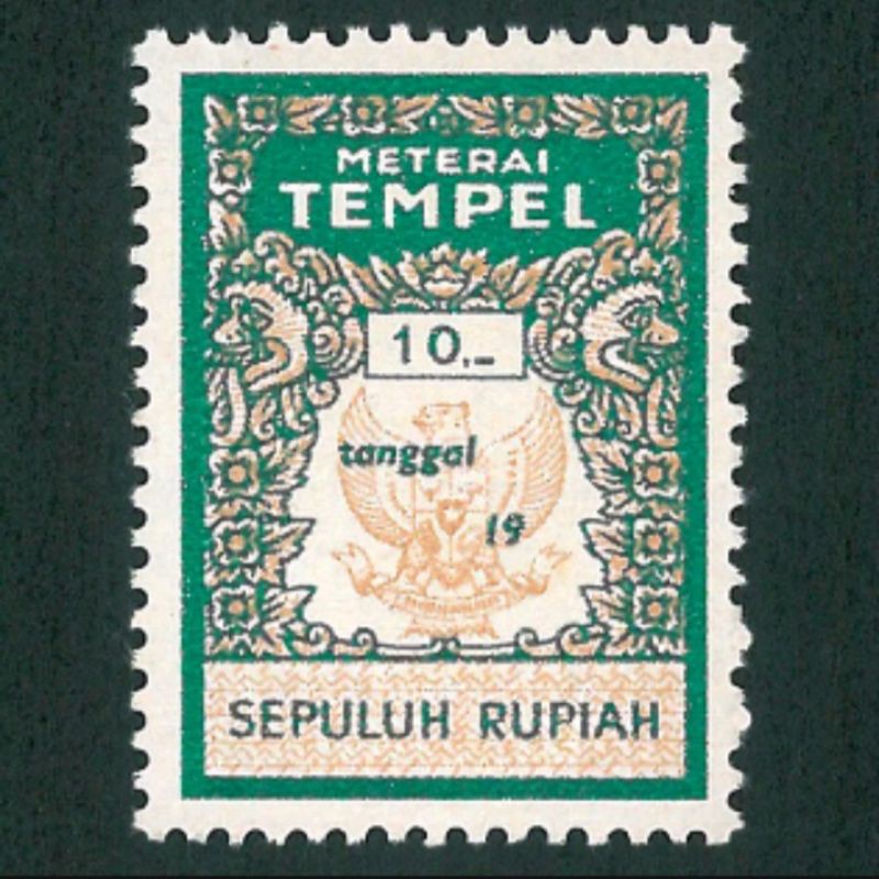 

Materai Meterai Tempel Lama Tahun 1970 Rp 10