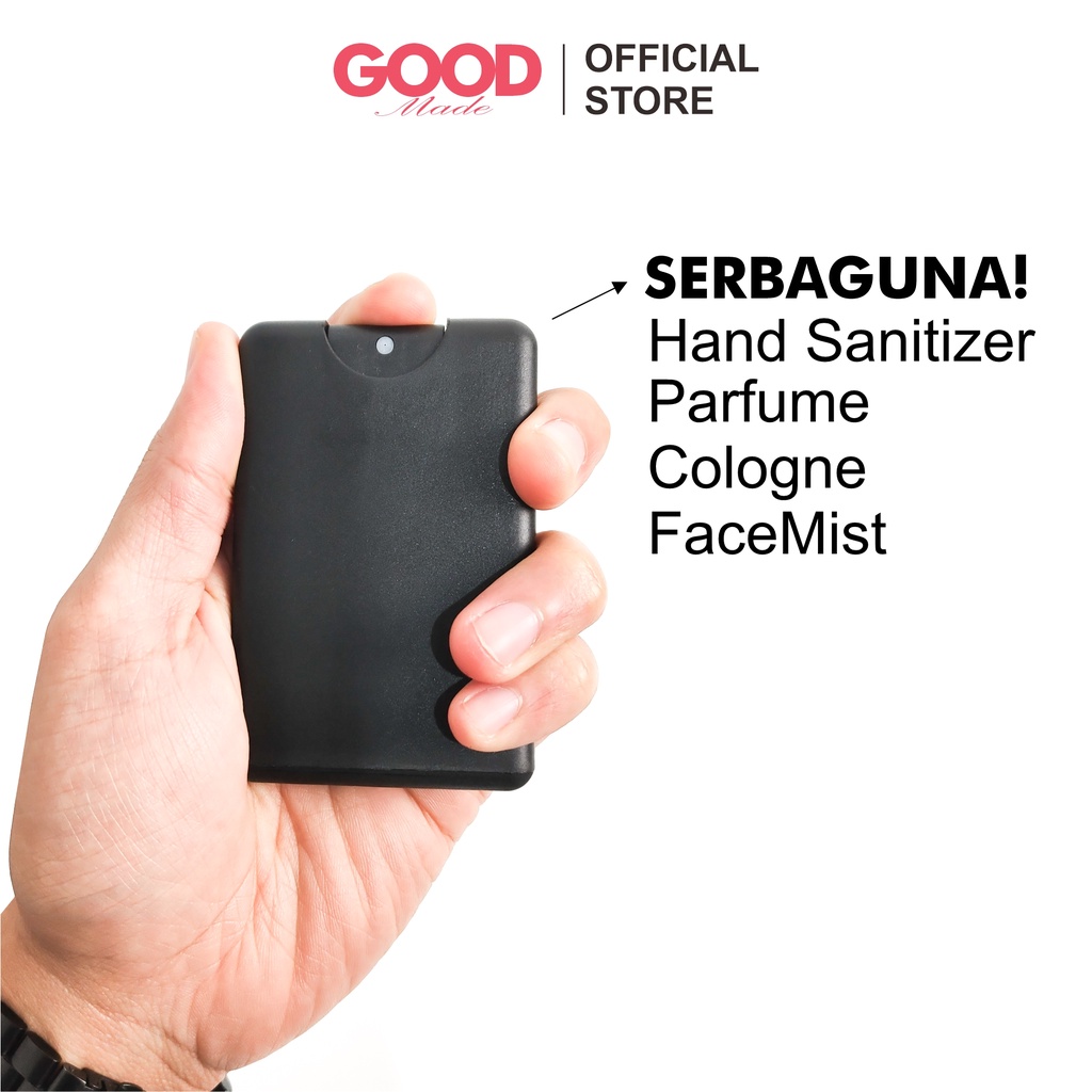 GOOD MADE - Botol Isi Ulang | Botol Hand Spray | Mini Pocket Card Sanitizer | Perfume Cologne FaceMist 20ml Kotak | COD