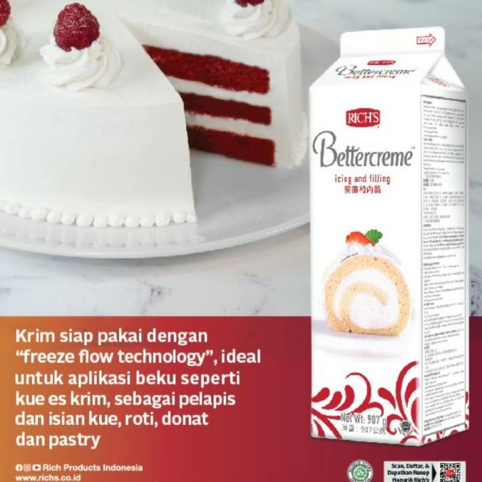 

RICHS Bettercreme Topping Whipping Cream 907 gr ( Gosend Bandung ) BERMUTU Kode 1022