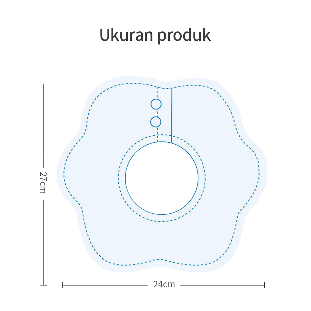 AIKOKY celemek makan bayi 100% katun/slaber bib bayi