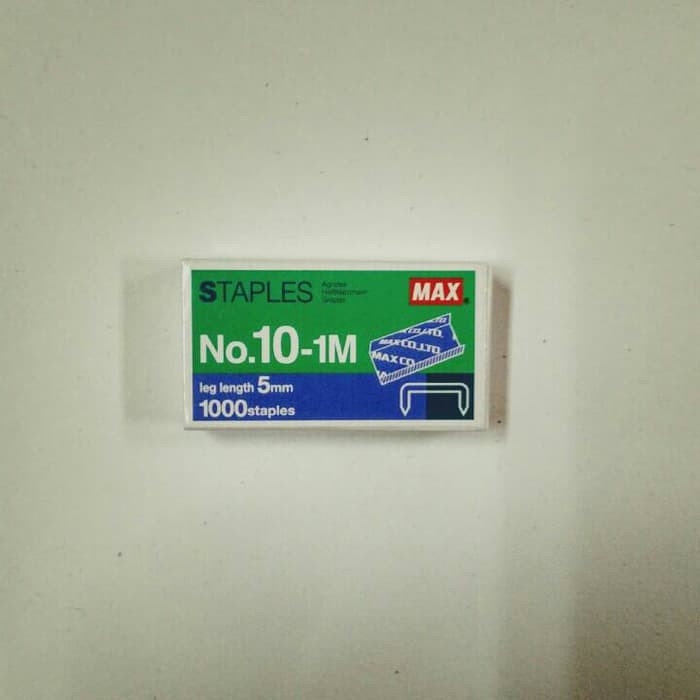 

Dijual Max JAPAN Staples Isi Hekter Stapler no 10 1M terakhir