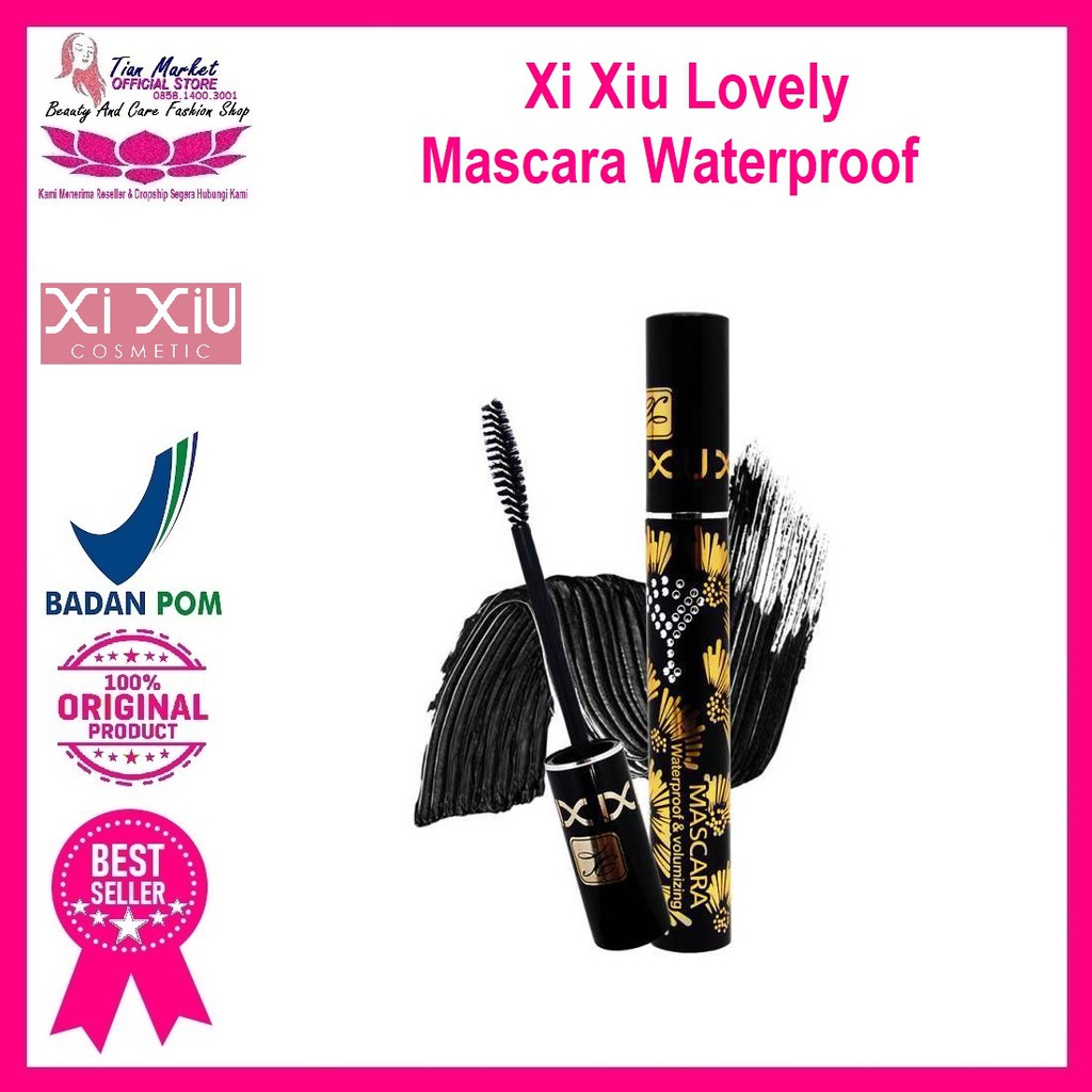 Xi Xiu Lovely Mascara Waterproof 10ml Halal Bpom