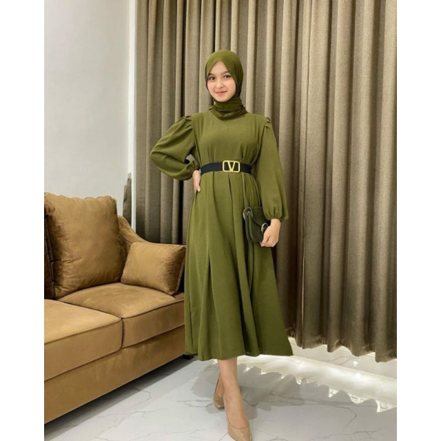 DEWI MIDI DRESS CRINCLE AIRFLOW