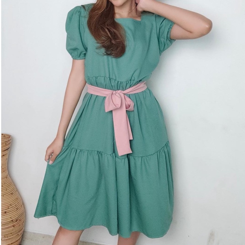 CASSANDRA DRESS/DRESS BAHAN KATUN SHAKILLA/DRESS WANITA/DRESS KOREA/DRESS