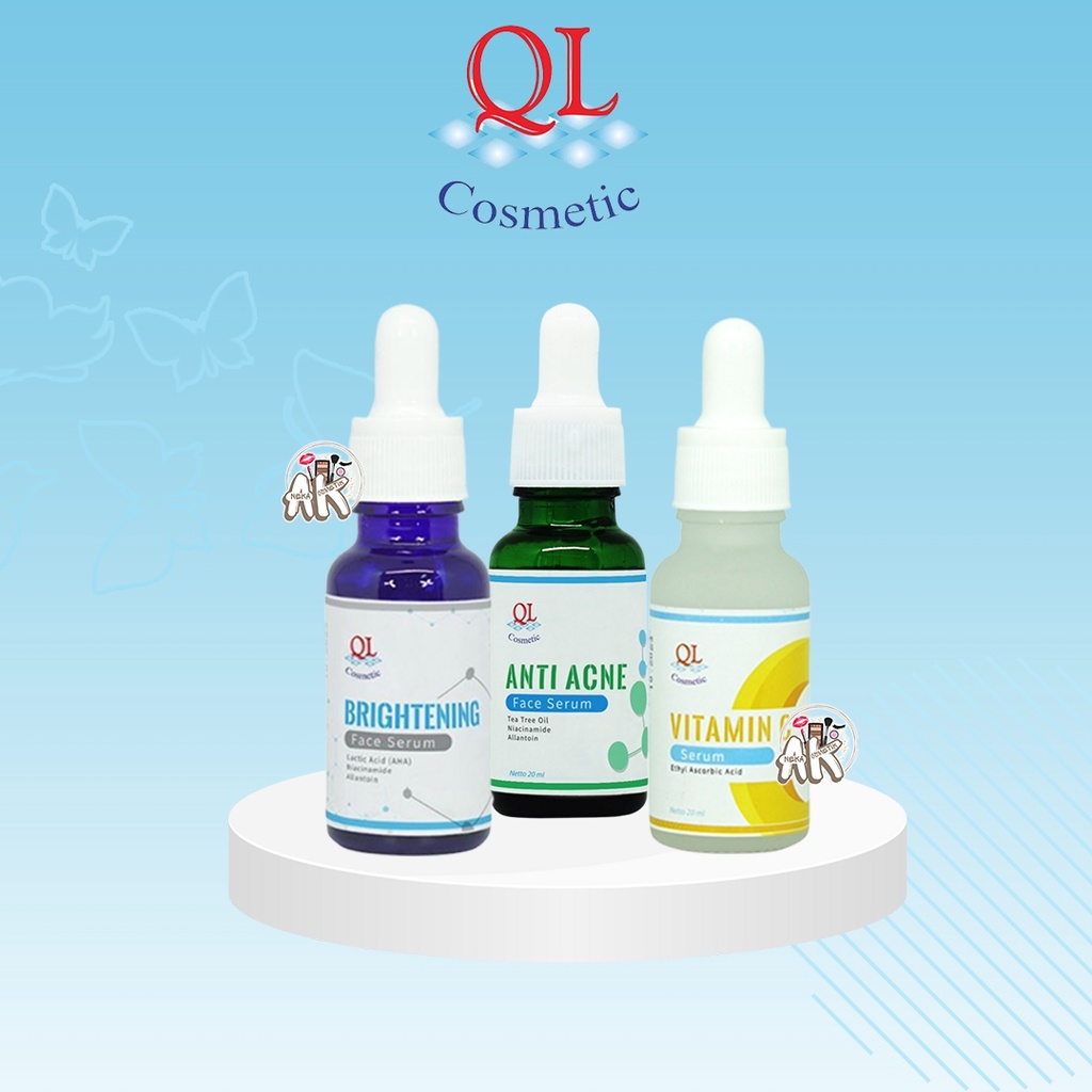 QL FACE SERUM ANTI ACNE / SERUM JERAWAT / VITAMIN C / BRIGHTENING ( NEW PRODUK )