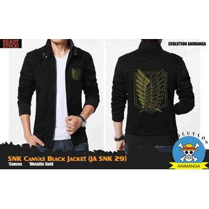 Jaket Canvas AOT Hitam