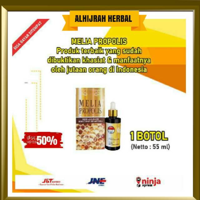 BISA COD - MELIA PROPOLIS MELIA SEHAT SEJAHTERA 55ML 1 BTL 100%ORI
/ PROPOLIS HERBAL MELIA 55