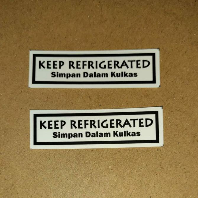 

sticker keep refrigerated simpan dalam kulkas 60 pcs