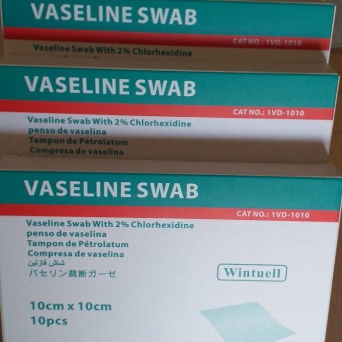 VASELINE SWAB WINTUEL/ PLESTER LUKA BAKAR( SAMA SOFRATULE,LOMATUL)10,S