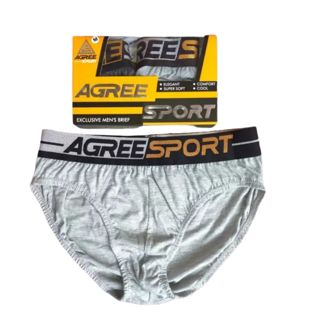 2 Pcs Celana Dalam Pria Dewasa Agree Sport 2321 SNI - Celana Dalam Agree Sport Kemasan Kotak