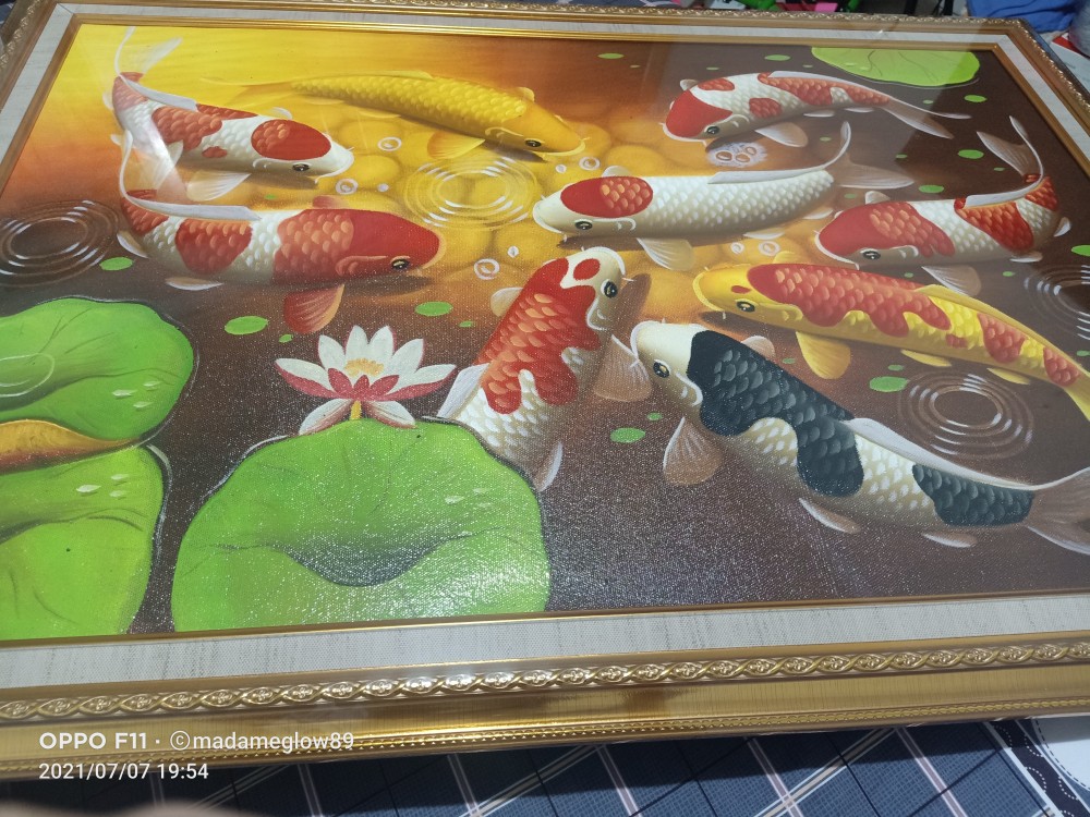 Lukisan Ikan Koi Fengshui