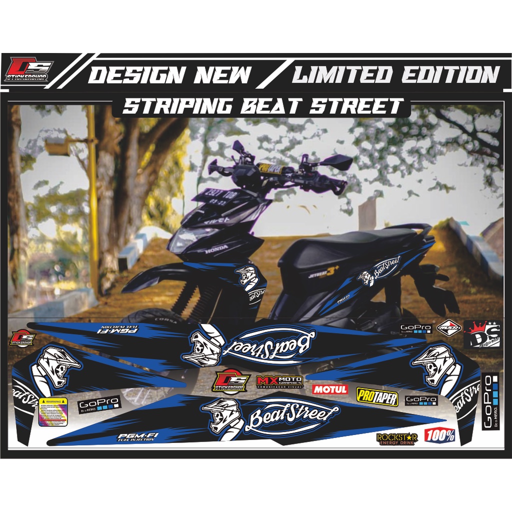 striping beat street 2017-2019 variasi/striping beat supermoto variasi / srtiping beat street varias