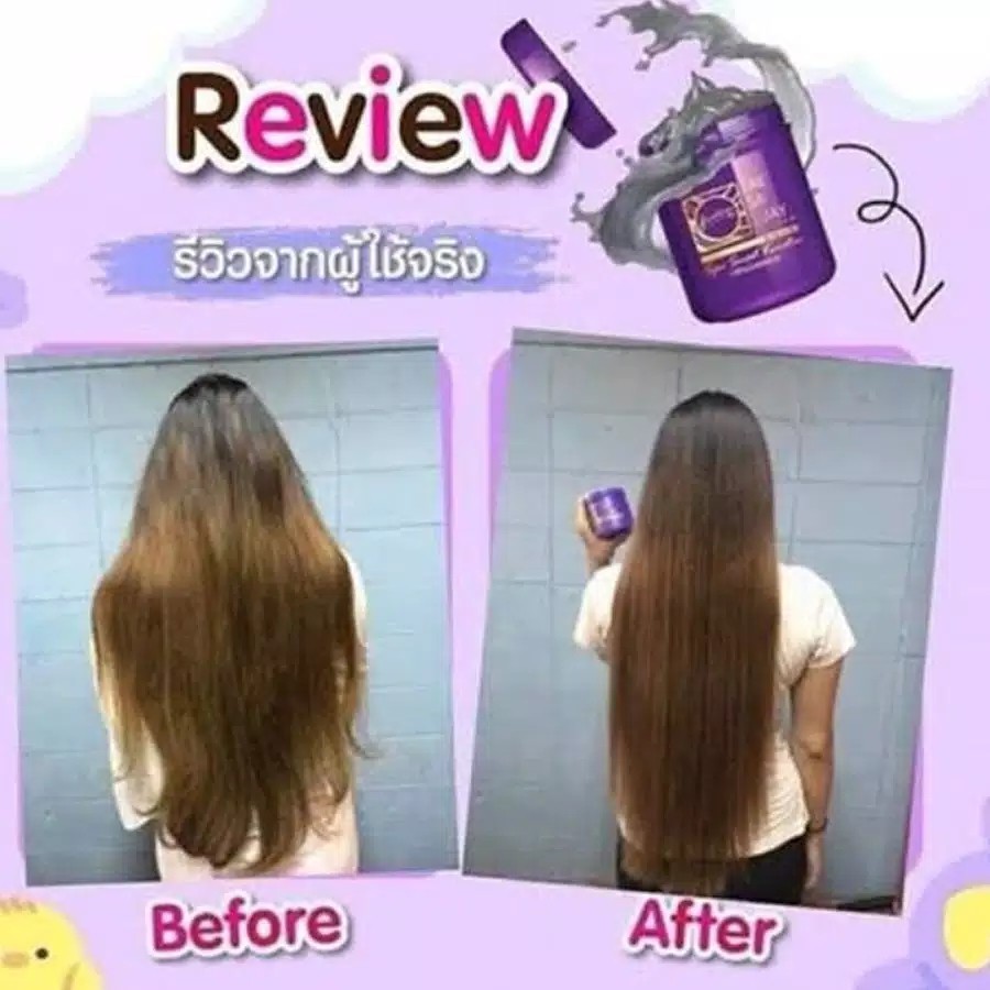 Masker Pelurus Perawatan Rambut Vit Vitamin Creambath Salon Rusak BPOMLAE SA LUAY SPA SMOOTH KERATIN