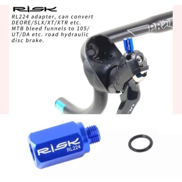 Risk Bleed Funnel Adapter Adaptor Bleeding Kit Rem Hydroulic MTB Ke Sepeda Roadbike 105 Ultegra Dura