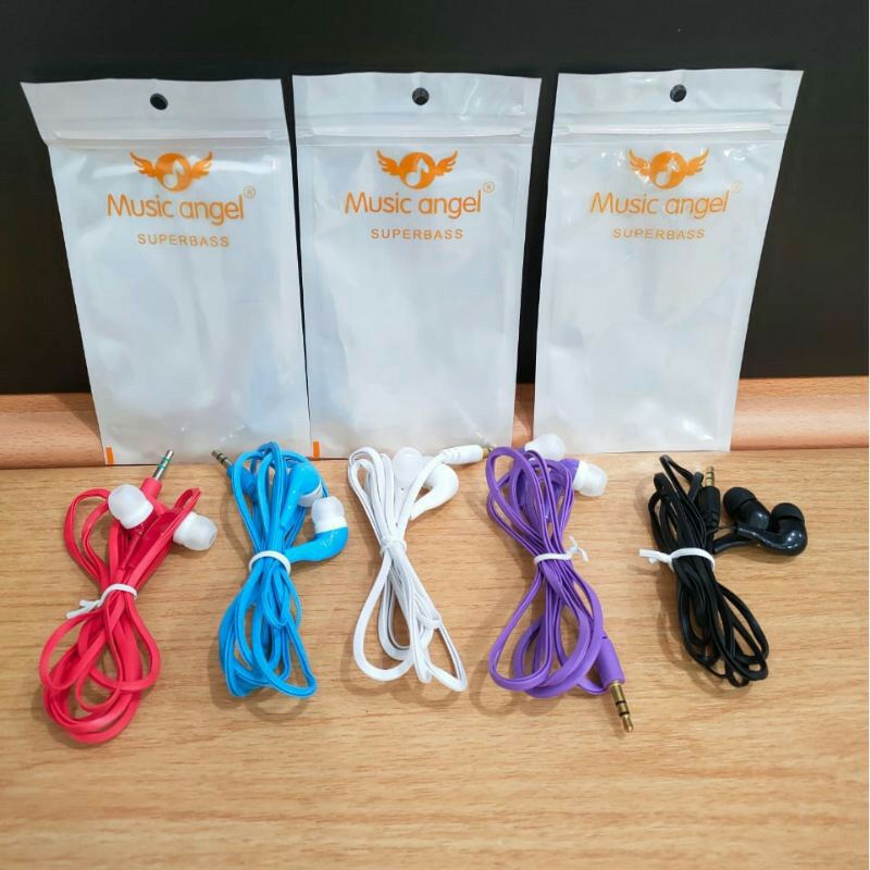 Handsfree Earphone Music Angel Murah Meriah/Hf Handsfree Headset Musik Angel Mp3 Suara Mantappp