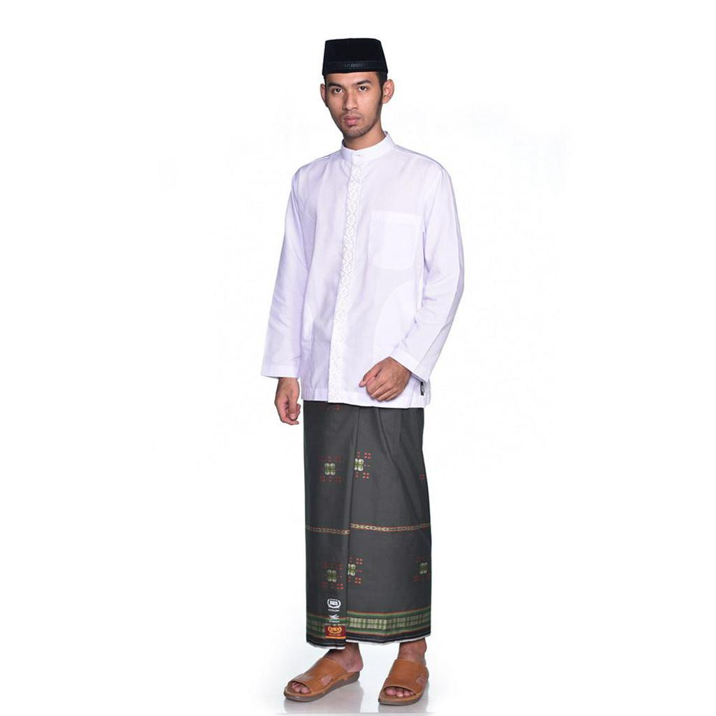 Sarung BHS Gold Excellent Motif Songket Maroko Hijau Tua