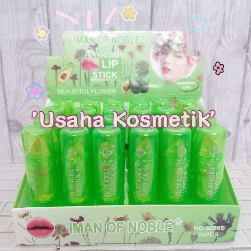 PROMO!! LIP BALM IMAN OF NOBLE AVOCADO LIPSTIK NOURISH LIPS LIP BALM SMOOTH NO. 5056B