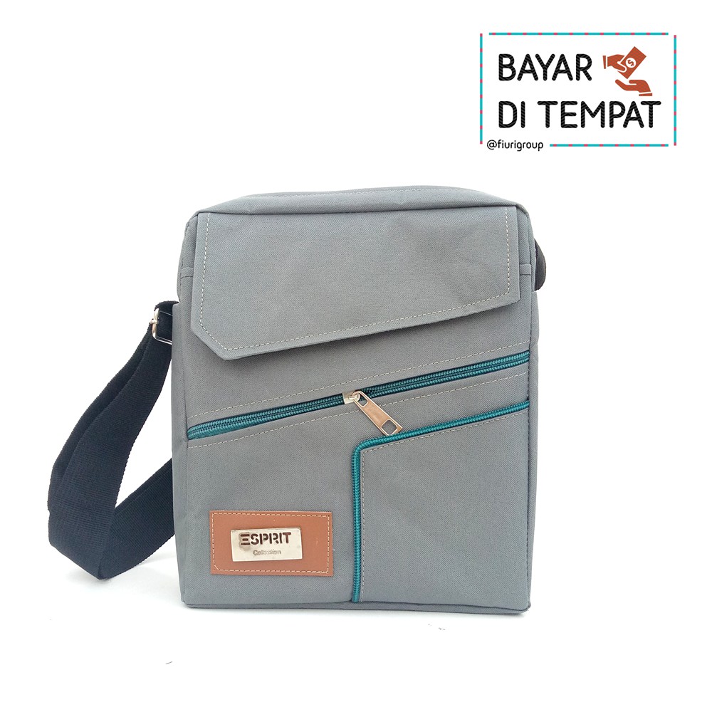 FIURI - Tas Selempang Kanvas - Sling Bag Kanvas - Tas Slempang Pria - Sling Bag Pria Wanita