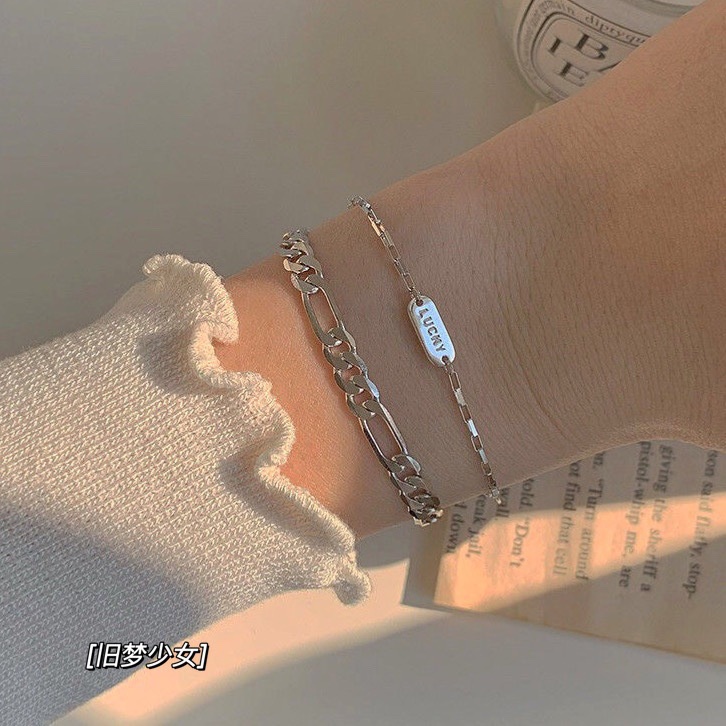 Gelang Silver Hias Mutiara Bunga Model Simple Untuk Wanita