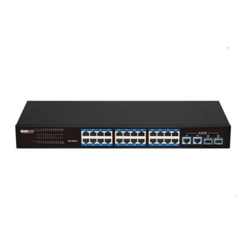 TOTOLINK SW1226PG 24Port + 2Fiber Port Hybird Switch + 2Port Gigabit Uplink