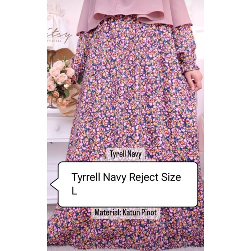 Ditsy Tyrell Navy Reject size L