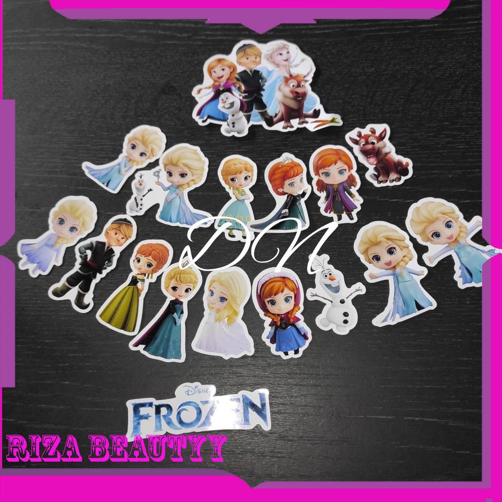 

17pcs Stiker Frozen Sticker Kertas Karakter Frozen Stiker Boneka Salju Olaf
