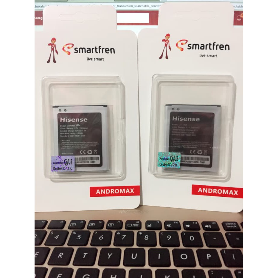 Baterai Smartfren Andromax Qi U2 E2 Plus