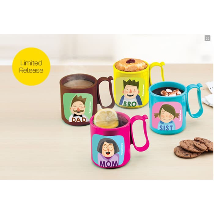 PROMO  Tupperware - Family Mug Set - Paket Gelas - Cangkir - Murah