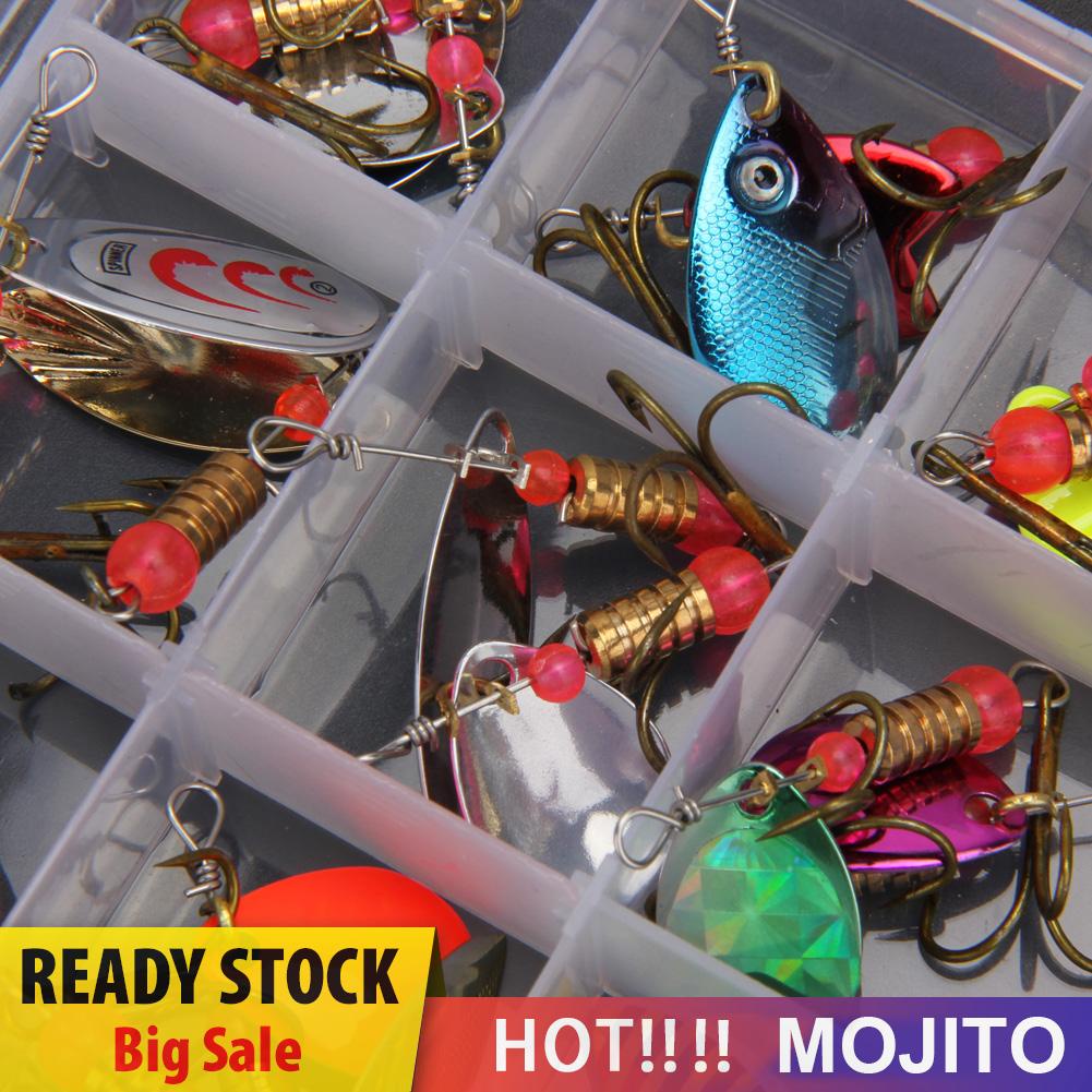 30pcs Umpan Pancing Ikan Trout Spoon Spinner Bahan Metal