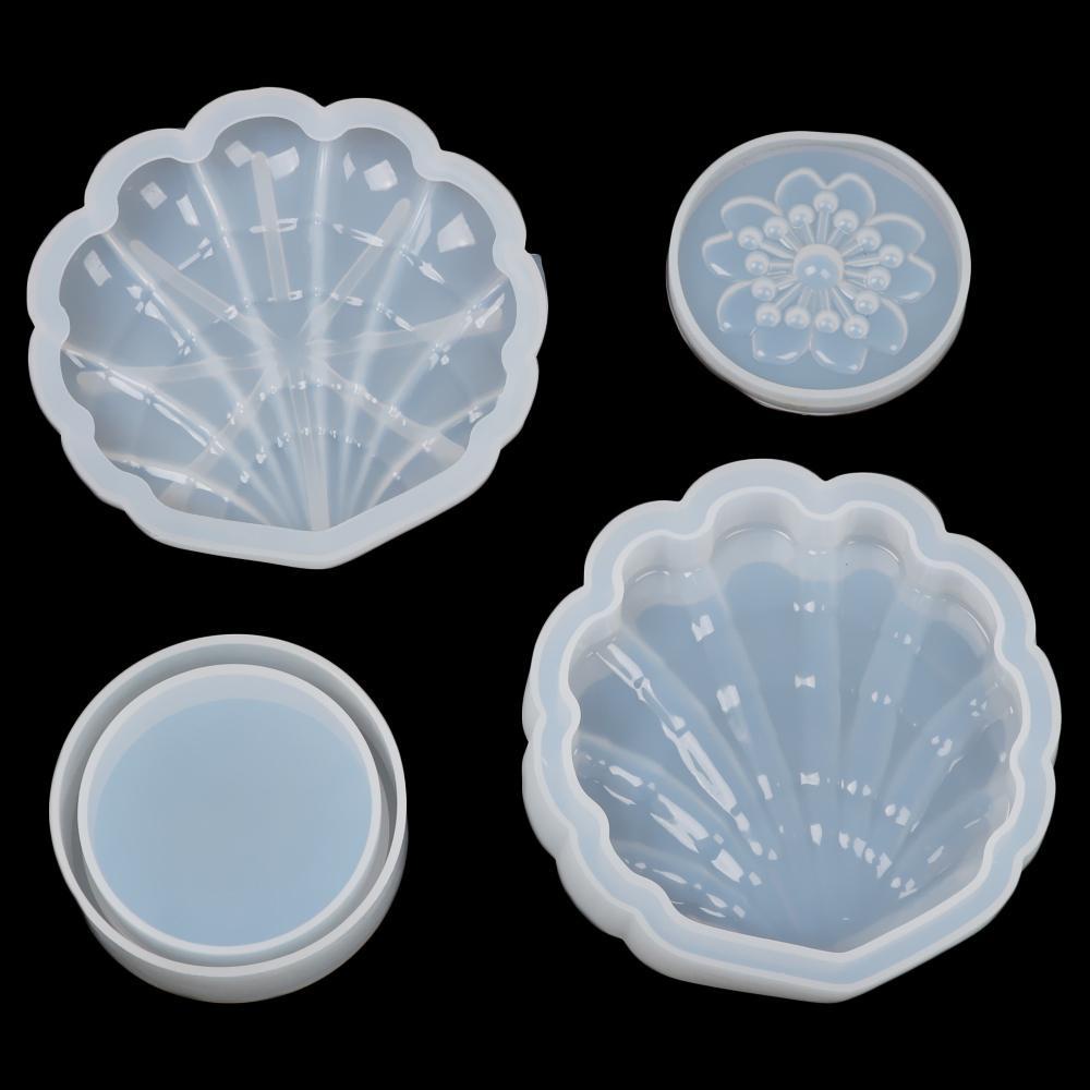 R-flower Crown Storage Box Cetakan Hadiah Epoxy Alat Membuat Perhiasan Jewelry Case Making Props Lem Kristal