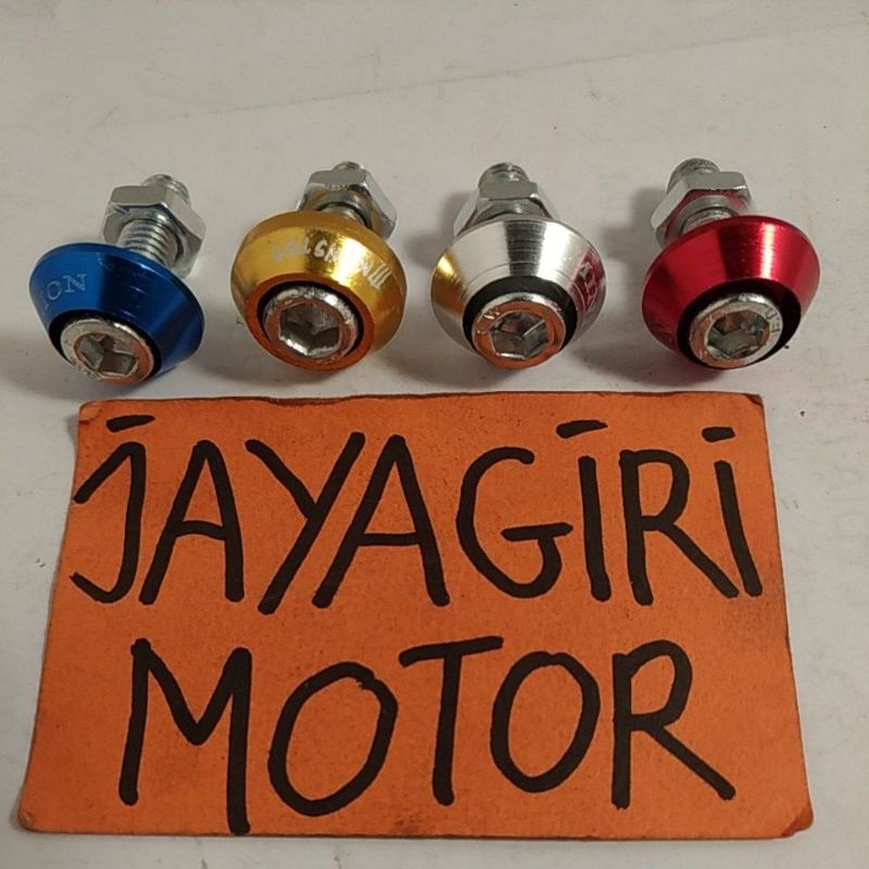 Baut + Mur Plat Nomor Variasi Monel Kunci L Nomer Baud Plus Tameng Nopol Polisi CnC PnP Motor dan Si