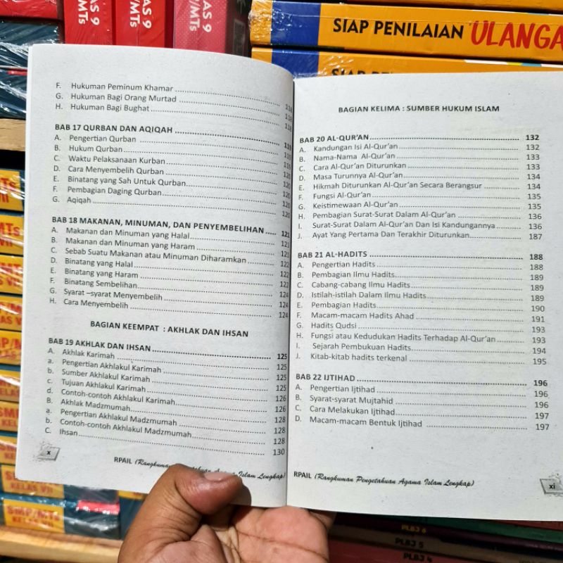 Buku RPAIL Untuk SD, SMP, SMA dan UMUM : Rangkuman Pengetahuan Agama Islam Lengkap