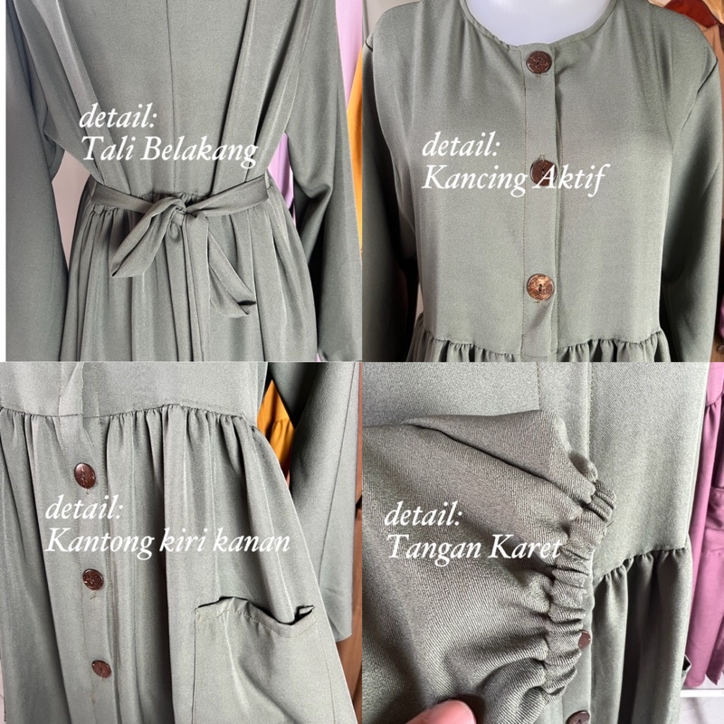 Lydia Dress - Long Tunik Shakila Midi Dress LD 110 / 339-6814