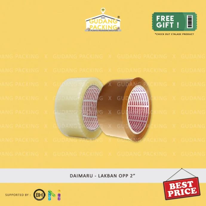 

Diskon DAIMARU - Lakban 2 inch / 48mm x 90 yard Bening / Coklat Diskon