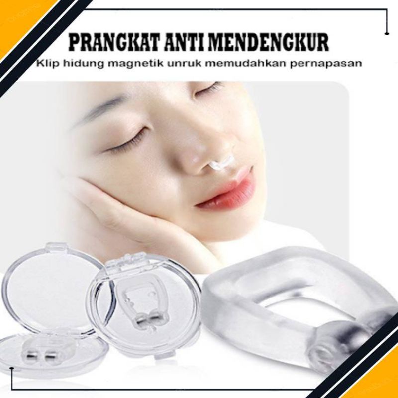 Alat Anti Dengkur Ampuh Penghilang Ngorok Dengkuran Mendengkur Saat tidur noseclip magnet klip hidun