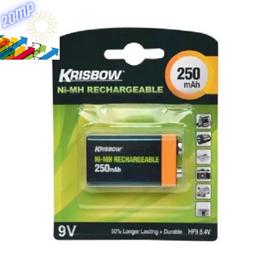 Baterai Rechargeable 9v 250 MAH BATTERY RECHARGEABLE 9V 250 MAH