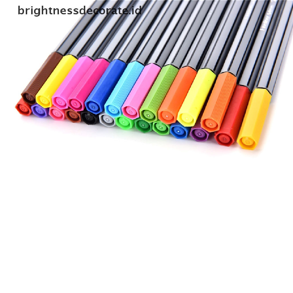 24pcs / Set Pena Fineliner Ukuran 0.4mm