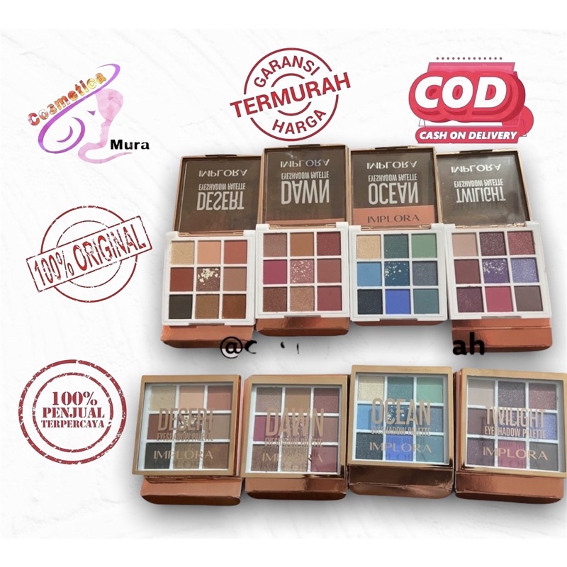 New item ! Implora pallete eyeshadow // eyeshadow pallete terbaru implora