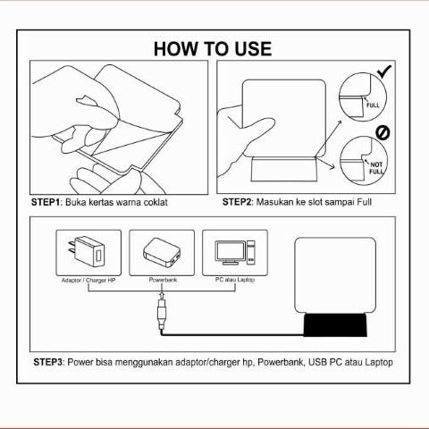 Lampu Tidur Akrilik Anime Karakter Yae Miko