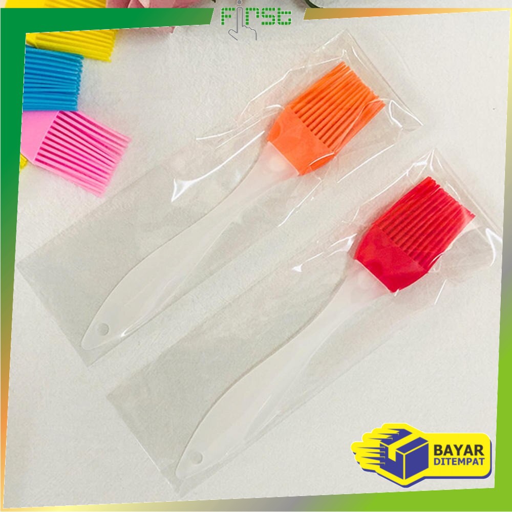 *COD*FH-C148 Kuas Mentega Silikon Kuas Oles Minyak Barbeque Anti Panas Kuas Roti Baking Brush Alat-8
