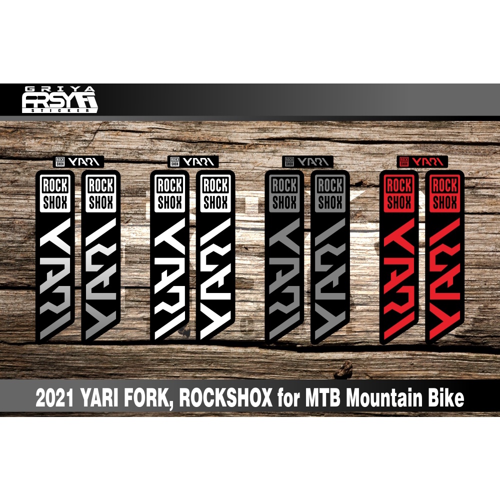 Decal Sticker Sepeda ROCKSHOX 2021 YARI Fork Stiker Sepeda MTB