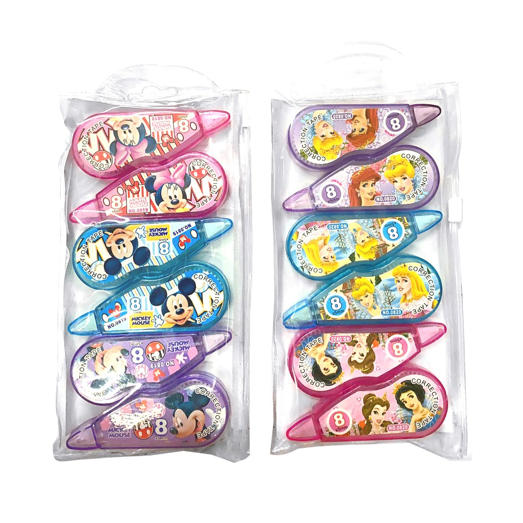 

SALE ! Correction Tape / Stipo Kertas Mini set FANCY << 6 PCS >>